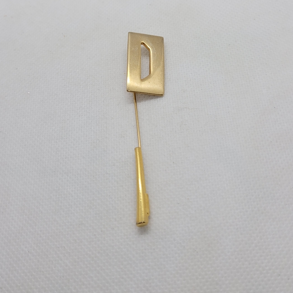 Vintage Gold tone straight pin hat pin tie pin